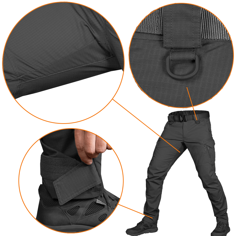 Штани Camotec Герць Rip-Stop Stretch чорні Фото 3